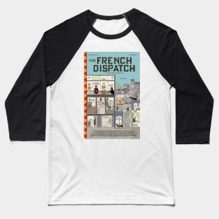 Wes Anderson the French Dispatch Baseball T-Shirt